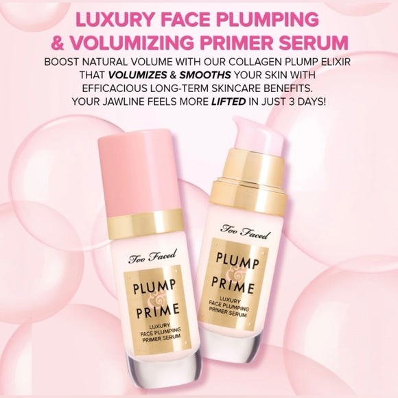 Too Faced Plump and Prime Luxury Face Plumping Primer Serum - Picture 2 of 7